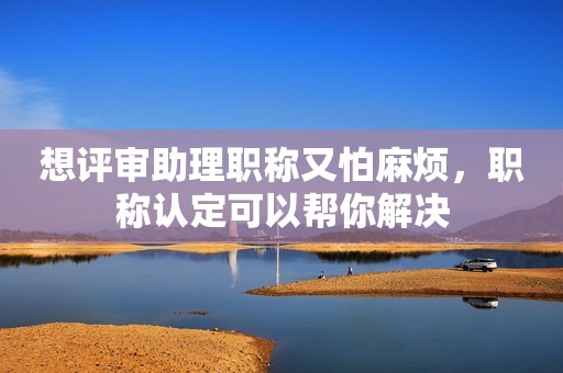 想評審助理職稱又怕麻煩，職稱認(rèn)定可以幫你解決