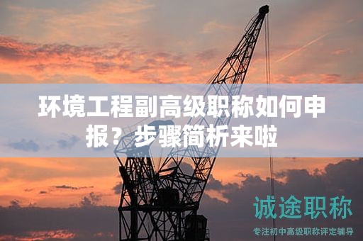環(huán)境工程副高級職稱如何申報？步驟簡析來啦