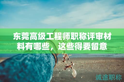 東莞高級(jí)工程師職稱(chēng)評(píng)審材料有哪些，這些得要留意