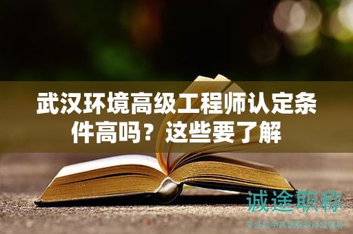 武漢環(huán)境高級(jí)工程師認(rèn)定條件高嗎？這些要了解