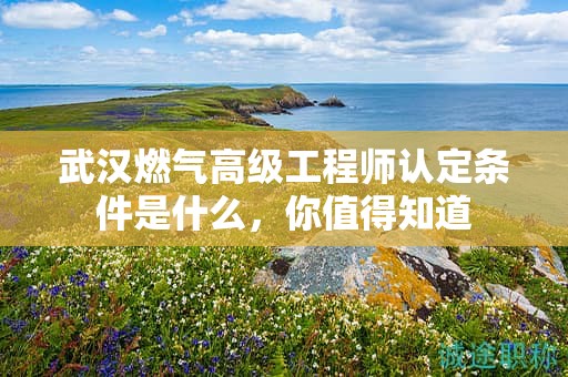 武漢燃?xì)飧呒?jí)工程師認(rèn)定條件是什么，你值得知道
