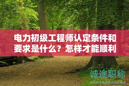 電力初級工程師認定條件和要求是什么？怎樣才能順利參評？