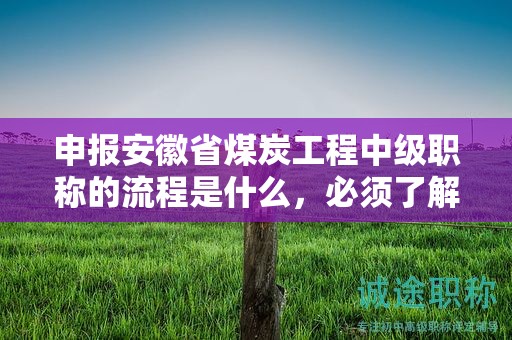 申報(bào)安徽省煤炭工程中級(jí)職稱的流程是什么，必須了解