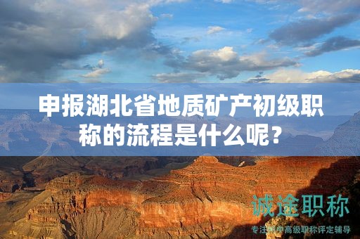 申報(bào)湖北省地質(zhì)礦產(chǎn)初級(jí)職稱的流程是什么呢？