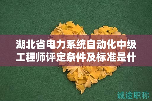 湖北省電力系統(tǒng)自動化中級工程師評定條件及標(biāo)準(zhǔn)是什么？