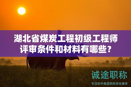 湖北省煤炭工程初級工程師評審條件和材料有哪些？