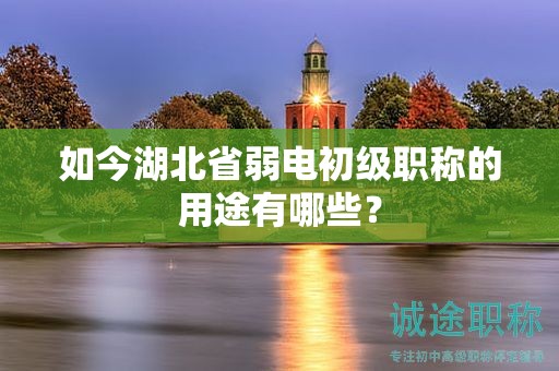 如今湖北省弱電初級(jí)職稱的用途有哪些？