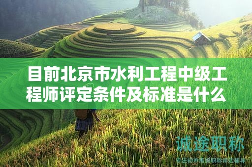 目前北京市水利工程中級工程師評定條件及標準是什么？