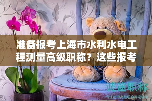 準備報考上海市水利水電工程測量高級職稱？這些報考條件及要求你必須了解