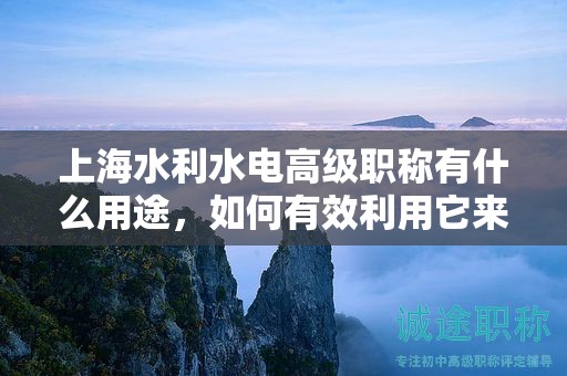上海水利水電高級(jí)職稱(chēng)有什么用途，如何有效利用它來(lái)提升你的職業(yè)？