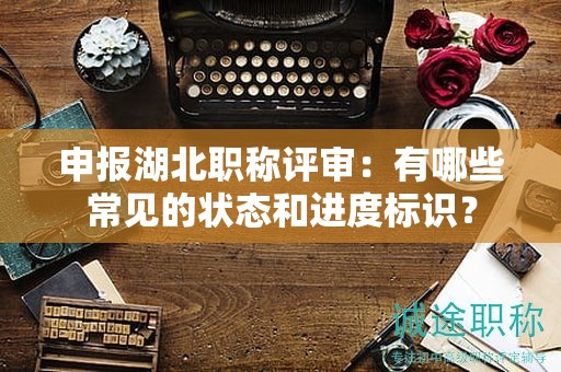 申報(bào)湖北職稱(chēng)評(píng)審：有哪些常見(jiàn)的狀態(tài)和進(jìn)度標(biāo)識(shí)？