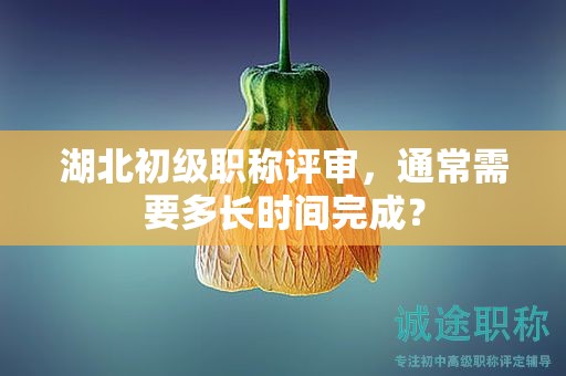 湖北初級(jí)職稱(chēng)評(píng)審，通常需要多長(zhǎng)時(shí)間完成？