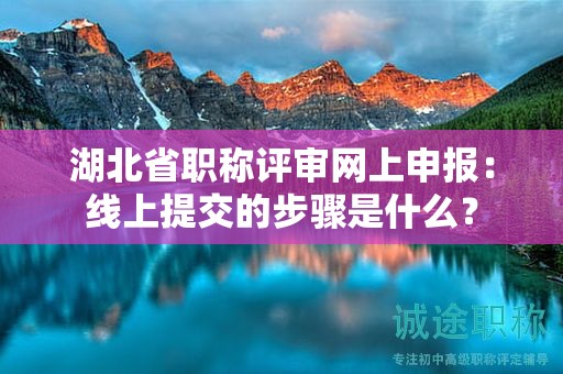 湖北省職稱評(píng)審網(wǎng)上申報(bào)：線上提交的步驟是什么？