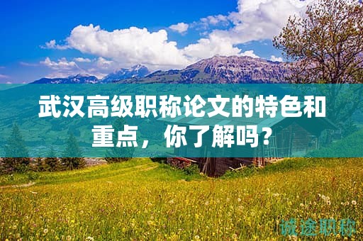 武漢高級職稱論文的特色和重點(diǎn)，你了解嗎？
