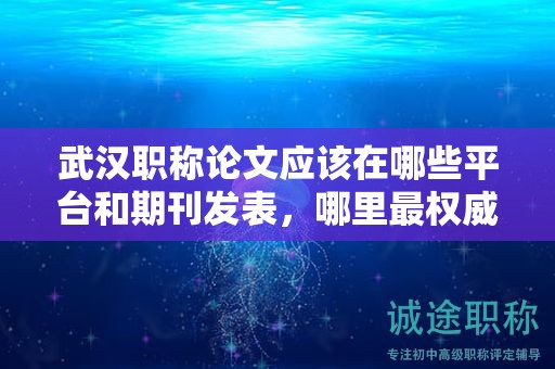 武漢職稱論文應(yīng)該在哪些平臺和期刊發(fā)表，哪里最權(quán)威？
