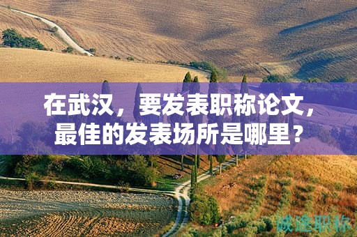 在武漢，要發(fā)表職稱論文，最佳的發(fā)表場所是哪里？