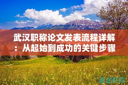 武漢職稱論文發(fā)表流程詳解：從起始到成功的關鍵步驟是什么？