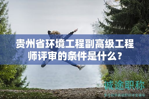 貴州省環(huán)境工程副高級工程師評審的條件是什么？