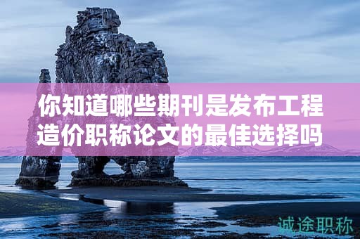 你知道哪些期刊是發(fā)布工程造價(jià)職稱論文的最佳選擇嗎？