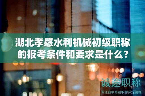 湖北孝感水利機(jī)械初級職稱的報考條件和要求是什么？
