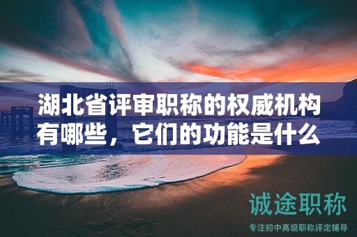 湖北省評審職稱的權(quán)威機(jī)構(gòu)有哪些，它們的功能是什么？