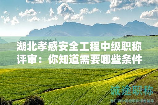 湖北孝感安全工程中級職稱評審：你知道需要哪些條件和材料嗎？