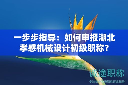 一步步指導(dǎo)：如何申報(bào)湖北孝感機(jī)械設(shè)計(jì)初級(jí)職稱？