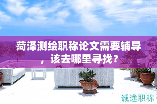菏澤測繪職稱論文需要輔導(dǎo)，該去哪里尋找？