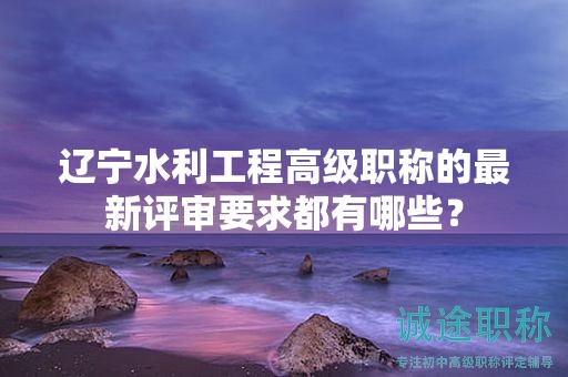遼寧水利工程高級(jí)職稱的最新評(píng)審要求都有哪些？