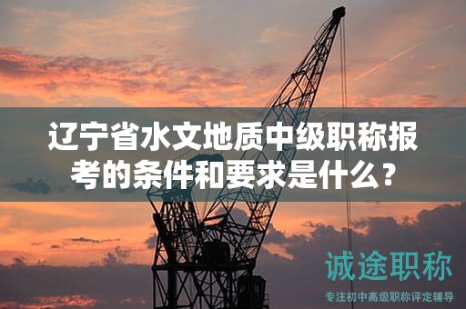 遼寧省水文地質(zhì)中級(jí)職稱(chēng)報(bào)考的條件和要求是什么？