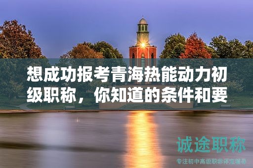 想成功報(bào)考青海熱能動力初級職稱，你知道的條件和要求夠不夠？