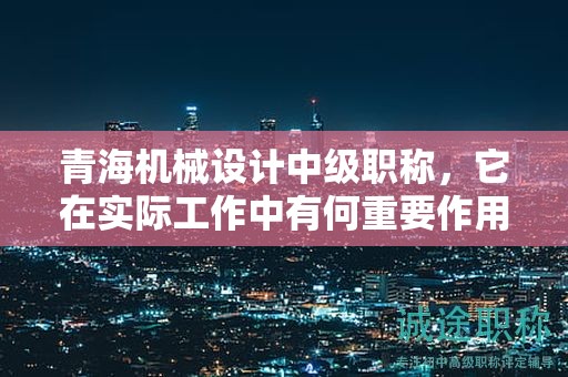 青海機(jī)械設(shè)計(jì)中級(jí)職稱(chēng)，它在實(shí)際工作中有何重要作用？