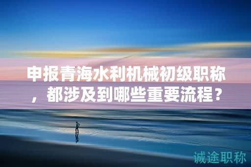 申報青海水利機械初級職稱，都涉及到哪些重要流程？