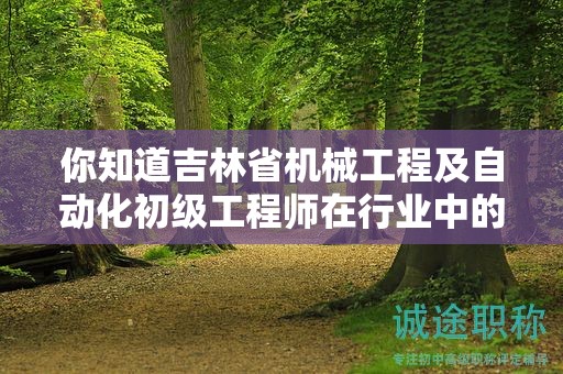 你知道吉林省機(jī)械工程及自動化初級工程師在行業(yè)中的重要用途是什么嗎？