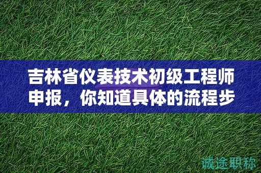 吉林省儀表技術(shù)初級(jí)工程師申報(bào)，你知道具體的流程步驟嗎？
