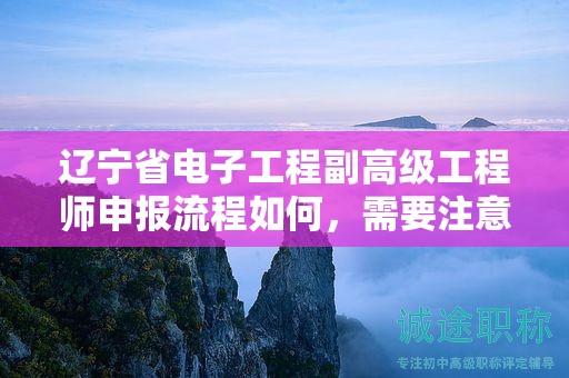 遼寧省電子工程副高級(jí)工程師申報(bào)流程如何，需要注意哪些關(guān)鍵環(huán)節(jié)？