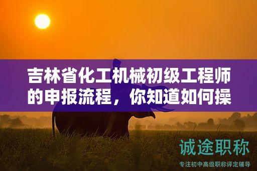 吉林省化工機械初級工程師的申報流程，你知道如何操作嗎？