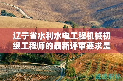 遼寧省水利水電工程機械初級工程師的最新評審要求是什么？