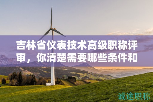 吉林省儀表技術(shù)高級職稱評審，你清楚需要哪些條件和核心材料嗎？