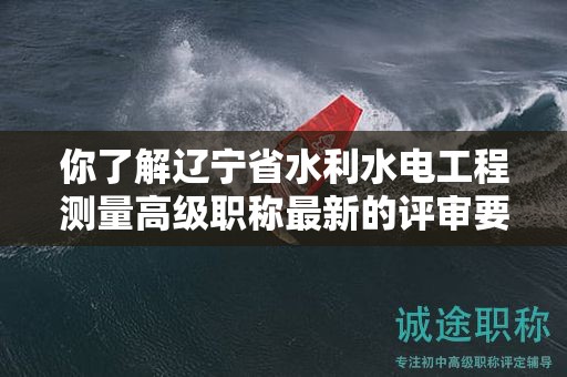 你了解遼寧省水利水電工程測(cè)量高級(jí)職稱最新的評(píng)審要求嗎？
