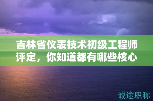 吉林省儀表技術(shù)初級(jí)工程師評(píng)定，你知道都有哪些核心標(biāo)準(zhǔn)嗎？