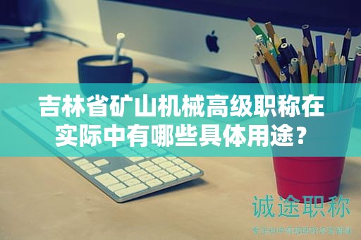 吉林省礦山機(jī)械高級職稱在實際中有哪些具體用途？
