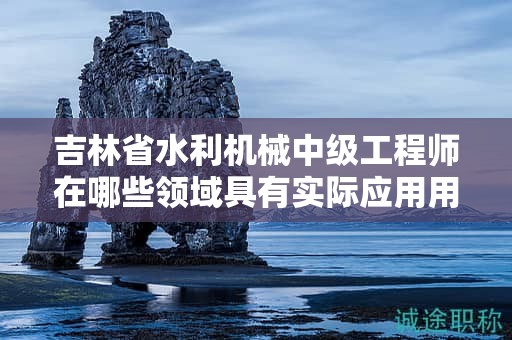 吉林省水利機(jī)械中級(jí)工程師在哪些領(lǐng)域具有實(shí)際應(yīng)用用途？