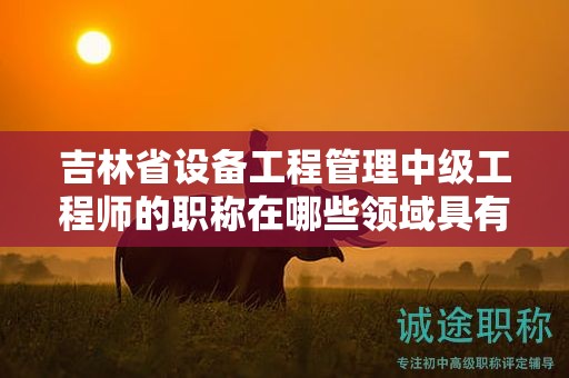 吉林省設備工程管理中級工程師的職稱在哪些領域具有實際用途？