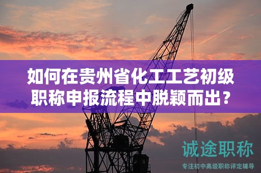 如何在貴州省化工工藝初級職稱申報流程中脫穎而出？