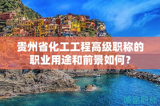貴州省化工工程高級職稱的職業(yè)用途和前景如何？