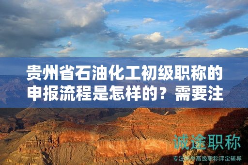 貴州省石油化工初級(jí)職稱(chēng)的申報(bào)流程是怎樣的？需要注意哪些事項(xiàng)？