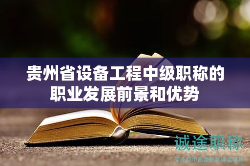 貴州省設(shè)備工程中級職稱的職業(yè)發(fā)展前景和優(yōu)勢
