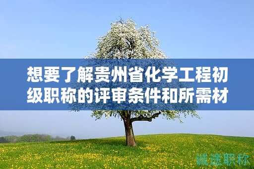 想要了解貴州省化學(xué)工程初級(jí)職稱的評(píng)審條件和所需材料嗎？