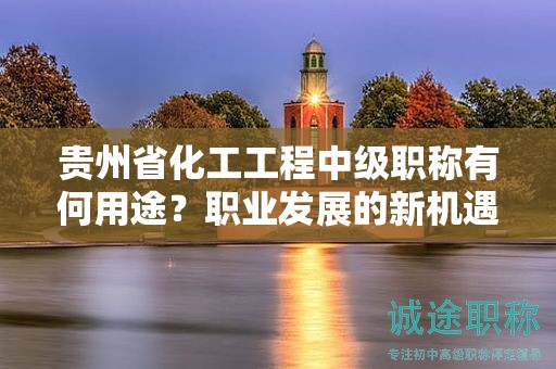 貴州省化工工程中級職稱有何用途？職業(yè)發(fā)展的新機(jī)遇？